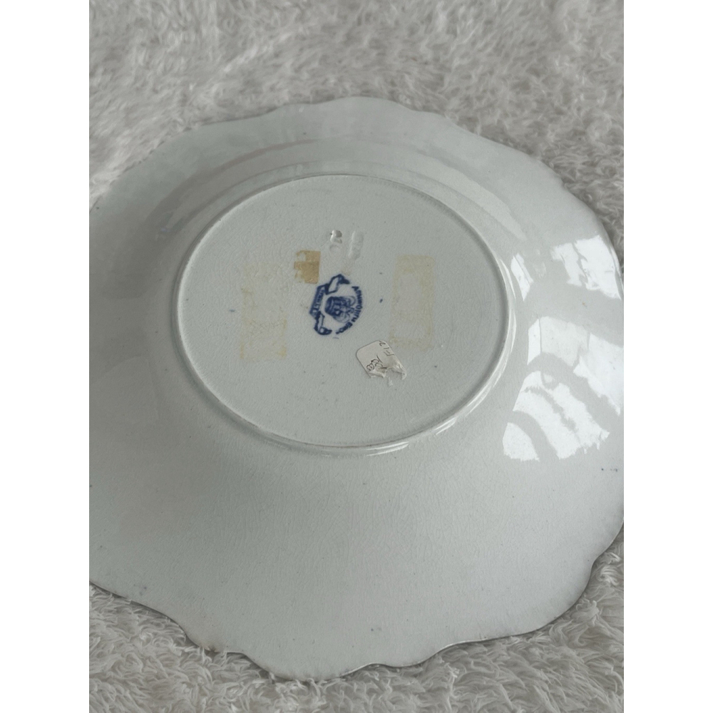 Antique 1820 Ashworth Canton Blue Transferware Handled Dish 10.5” x 9” - Picture 8 of 13